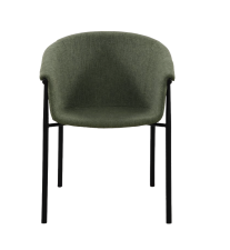 Стул пластиковый с мягким накладным текстильным сденьем Фирес Textile